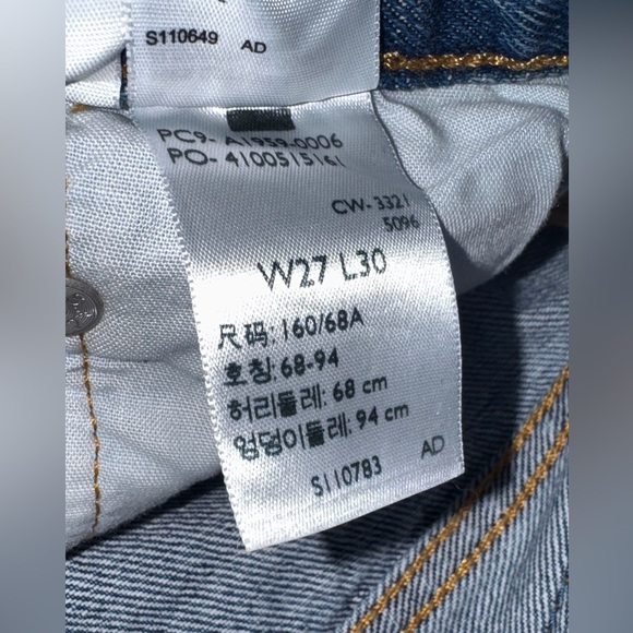 Levi’s 501 Original Fit Straight Leg Jeans – Women’s W27 L30 - Picture 3 of 8